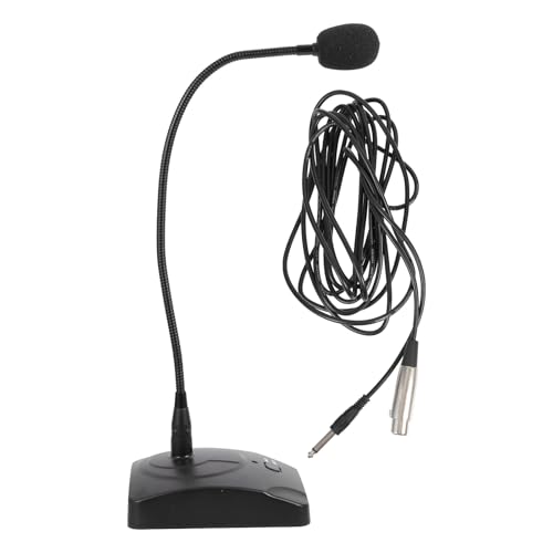 Microphone à condensateur en métal robuste avec col de cygne flexible