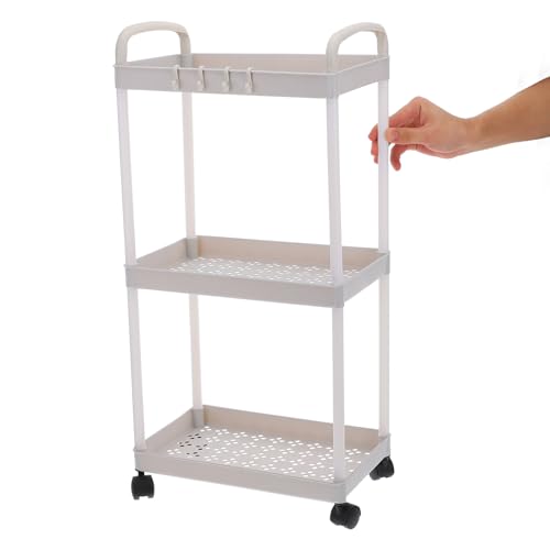 Chariot de rangement à roulettes avec espace de stockage ample - 8