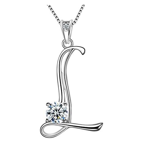 Aurora Tears Alphabet L Pendant Necklace Cover