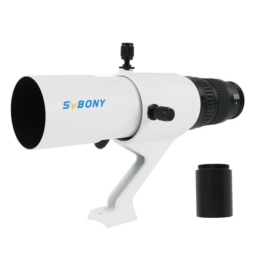 SVBONY SV198 50mm Guide Scope Finder Scope with Dual Helical Focuser Fine Focusing, Mini Compact Guiding Scope with 45mm T2 Extension Tube for Astrophotography, Auto Guiding and Telescope Mounts