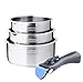 Produktbild Arthur Martin - Set mit 3 Töpfen aus Edelstahl, abnehmbarer Griff  AM3456