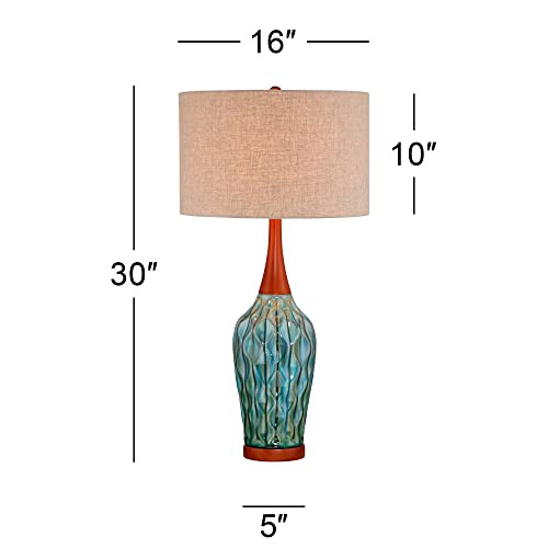Lámparas de mesa 360 Lighting Rocco set 2 azul beige miniatura 4