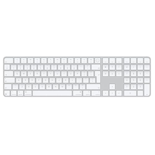 Apple Magic Keyboard avec Touch ID et pavé numérique pour Les Mac avec Puce Apple - Anglais International - Touches Blanches ​​​​​​​