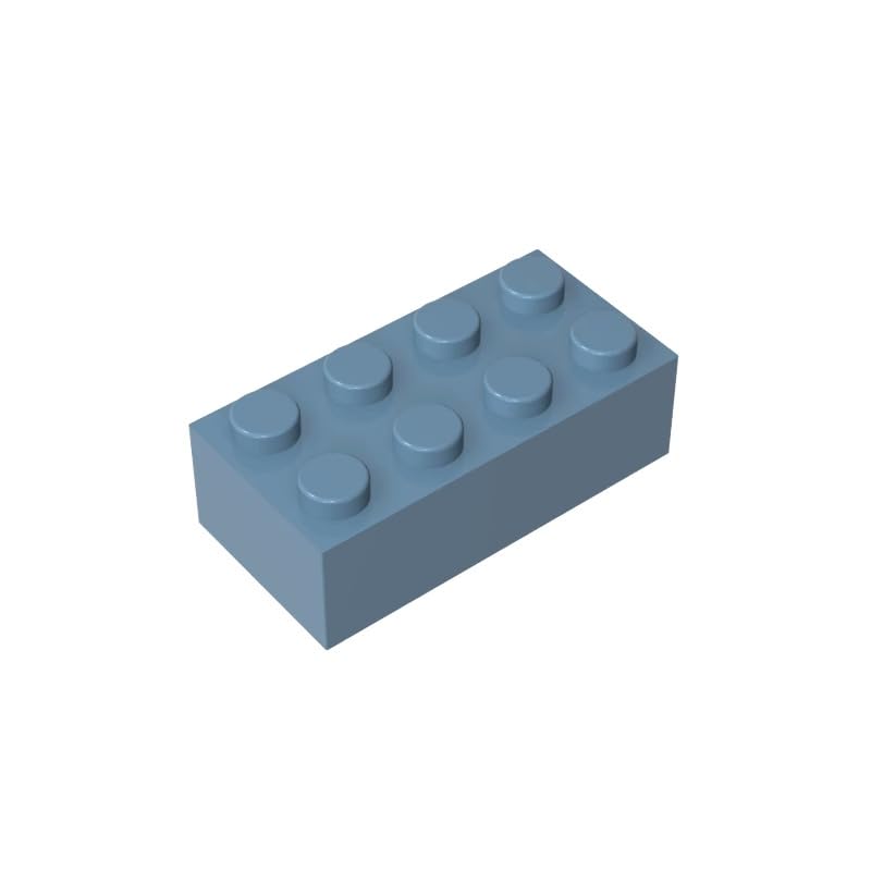 Gobricks 3001 Basic Bricks Brick 2x4 50 Pieces GDS-542 Compatible with Lego Building Blocks Color:Sand Blue