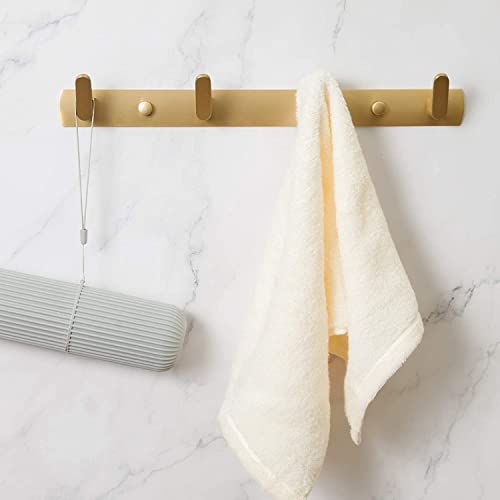 YUET 4 Door Hook Coat Bathroom Towel Hooks Wall Mounted Screw in Fixed Door or Robe Hook- Heavy Duty for Wall Hanger - Image 4