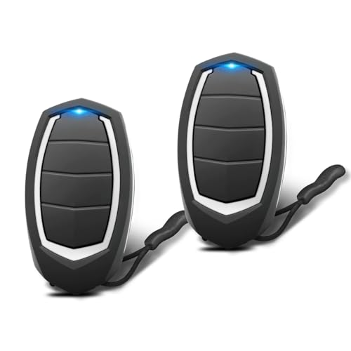 2 Piezas Mando Puerta Garaje Universal 433.92 MHz, 2 Mandos Puertas Automáticas con 4 Canales, Compatible con Motorline MX4SP, MXS4SP, MX5SP, RCM, DSM, Clonador de Código