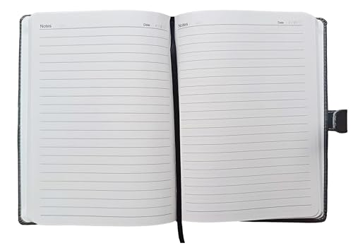 Image of AccuPrints Diary Grey Green Hard Bound A5 or 5.8 * 8.3 inches Notebook Diary with PU Leather Belt Lock Pages 200 for Office (Grey Green)
