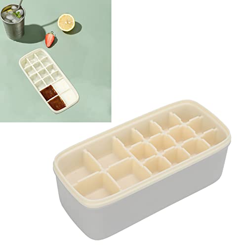Molde para cubitos de hielo de silicona con tapa y pala miniatura 2