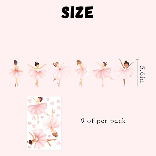 Vinilo decorativo de bailarina ZAIBIANHAO miniatura 2