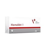 Vet Expert Hemovet Iron Supplement for Dogs – Supports Healthy Blood Cells and Hematopoietic Function, Essential Vitamins & Minerals – 60 Tablets