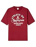 Springfield Camiseta Gráfica Athletic SS. 100% Algodón Bci, Rojo, M