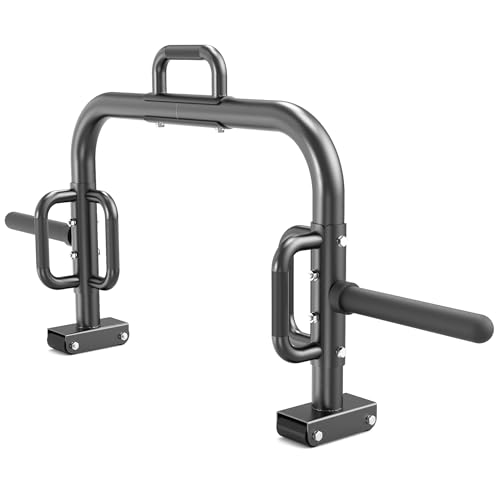 Synergee Stand-Up Open Trap Bar – Hex, Shrug & Deadlift Bar for Olympic & Standard Plates, Space-Saving Design