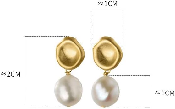 Freshwater Pearl Earrings for Women Baroque,Retro,Trendy Eardrop,Jewelry Gift - Image 2