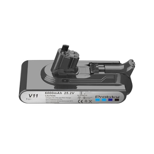Dyson vacuum replacement battery in use