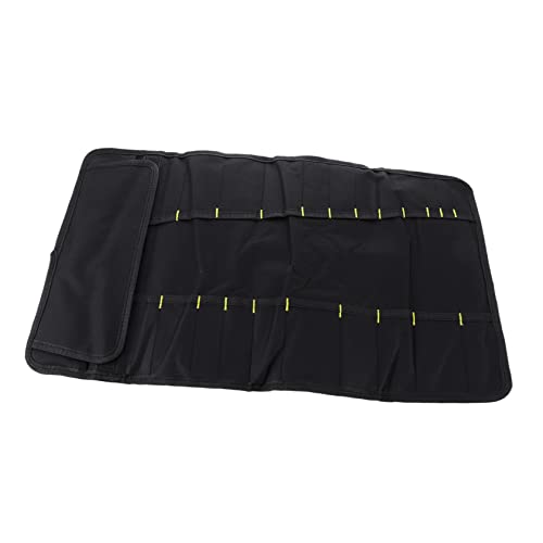 MUCKLILY 1Pc Chef Roll Bag Slots Cutlery Holder Portable Knife Storage Case Oxford Convenient Handle for for Chefs Cooking and Outdoor Use