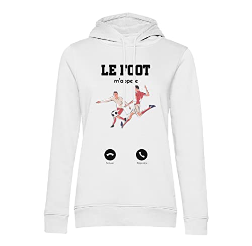 Sweat à capuche foot m'appelle pour passionné de ballon rond | Idée cadeau idéal anniversaire