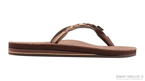 Image of Rainbow Sandals Women's Double Layer Flirty Braidy Premier Leather w /Single Braided Strap