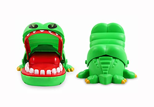 Sipobuy Juguete de cocodrilo clásico Boca Dentista mordida Dedo Familia Juego niños niños acción Habilidad Juego Juguete