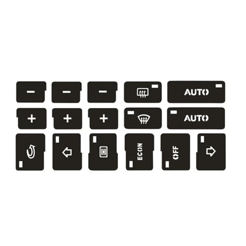 Autocollant bouton climatisation Audi A4 B6 kit rénovation boutons commande climatisation