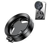 [Caividom]スマホ 偏光レンズ 52mm円偏光 CPLフィルター マグネット式 iPhone対応 反射除去 色彩強化 一秒装着 光学ガラス スマートフォン用 撮影アクセサリー カメラレンズフィルター 取付簡単 自撮りレンズ/特殊効果/お花見/夜景/旅行用