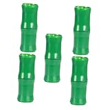 MALUGOGO Künstliche Bambushaut, Dekoration für Kanalisation, wiederverwendbar, Simulation, Bambus-Ornament für Gartenheizungsschutz und Wohnraum-Dekoration, 5 Stück