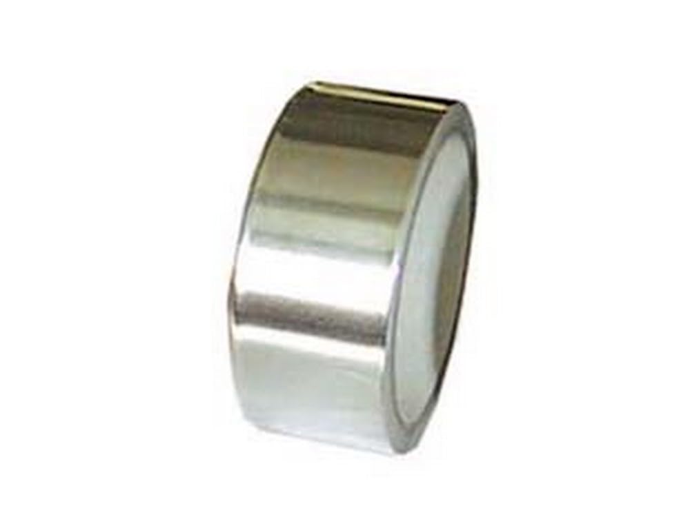6PZ NASTRO ADESIVO IN ALLUMINIO ALTE E BASSE TEMPERATURE - mm.50x45,7 mt. colore alluminio
