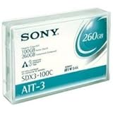Sony 1-pack Ait3 100/260GB 8mm 230m Data Cartridge with mic (Discontinued by Manufacturer)