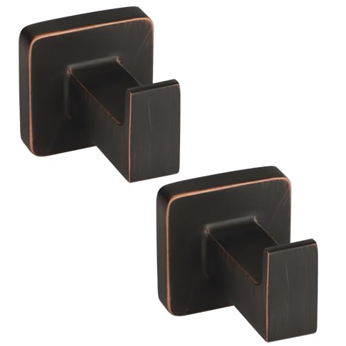 Ntipox 2 Pack Towel Hooks Robe Coat Hook for Bathroom Oil Rubbed Bronze