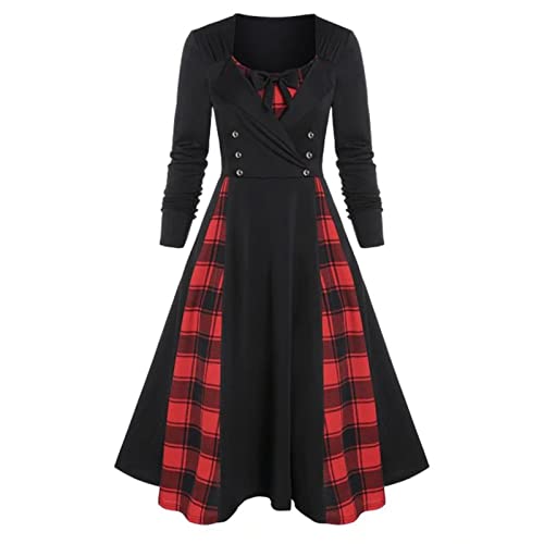 Robe ample en dentelle fine avec manches longues pour femme : des finitions soignées uniques
