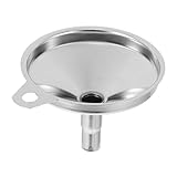 Cabilock Kleiner Edelstahltrichter Aus Langlebigem Metall Konisch Zum Präzisen Umfüllen Von Flüssigkeiten Und Gewürzen Vielseitig Für Küche Und Reisen