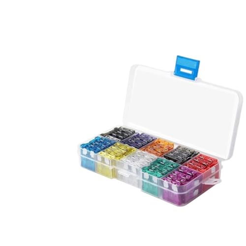Kit de fusibles para auto LIHUA 100 piezas con 10 tipos de 2A a 35A miniatura 4