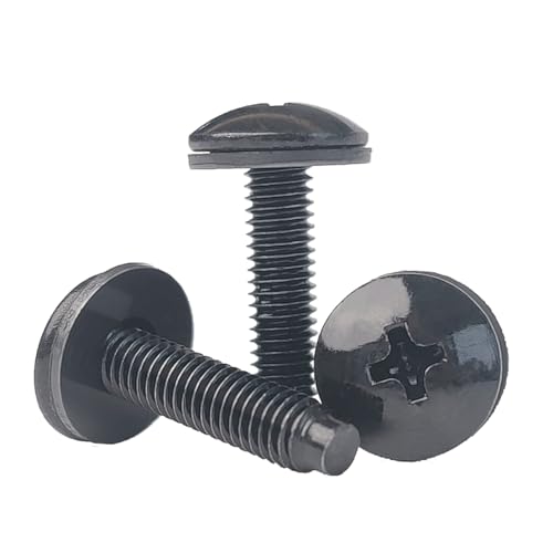 100 Pack #10-32 UNF Rack Screws & Nylon Washers