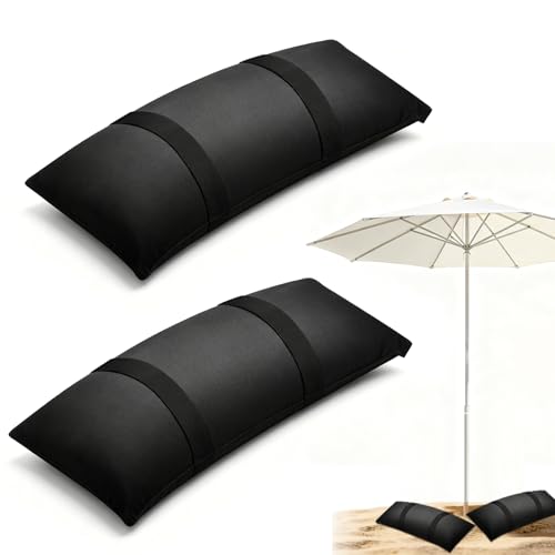 Sandsäcke zum Beschweren Bis 2 Stück 20kg Befüllen 70X25cm Sandsack Beschwerung Sandbag Sandsackgewichte für Sonnenschirm Trampolin Gartenmöbel Beschwerer Gewichte