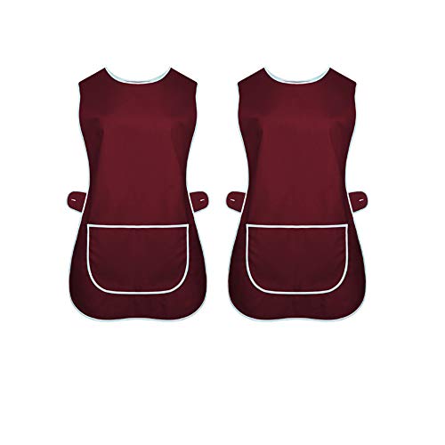 Lot de 2 tabliers de cuisine pour femme avec poche de nettoyage - - XXX-Large Cover