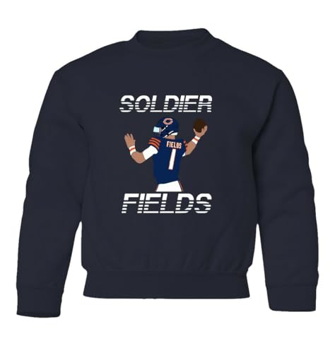 Fields Chicago Quarterback Soldier Sports Fans Youth Crewneck Sweatshirt - Main Image