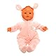 Miunana Kleidung Outfits für Baby Puppen, Puppen Overall Puppenkleidung 35-43 cm (Pink)