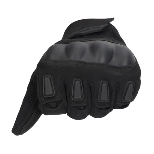 Image of Royal Enfield Kommuter Riding Gloves | Impact Resistance: TPR Knuckle Protectors | Throttle Control: Reinforced Palm Grip | Steady Grip: Microsuede Palm Patch | Breathable Construction | Black 3XL