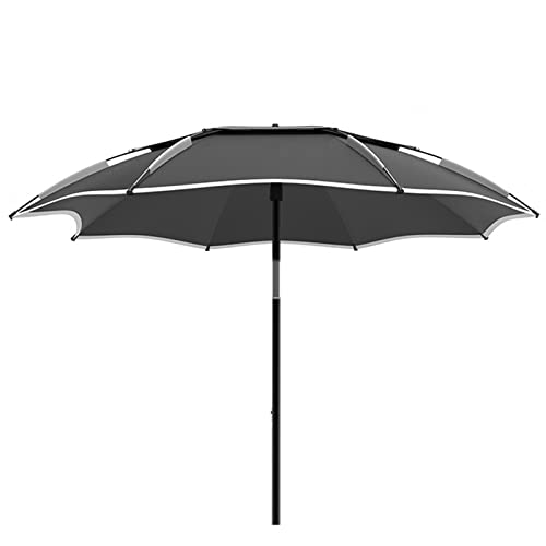 Fishing Umbrella Water Proof Outdoor Sunshade Shelter Canopy - with 360° Tilt Telescoping Pole - Portable Beach Umbrellas with Carry Bag - Windproof Garden Parasol with Sand Anchor good