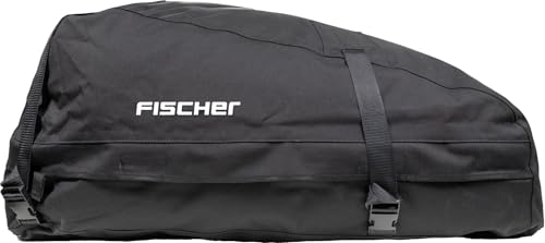 Fischer Dachbox faltbar, mit Aufbewahrungstasche, 270 l Fassungsvermögen, für Lasten bis max. 50 kg, aus wasserabweisendem Polyamid, mit Reißverschluss, L 100 x H 40 x B 80 cm