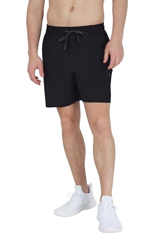 90 Degree By Reflex Mens Lightweight Quick Dry Workout Short 7" Side Zipper Pocket Shorts with Drawstring4