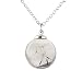 UNKE Glow in The Dark Luminous Dandelion Glass Globe Pendant Necklace,Blue&Green