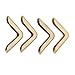 Pssopp Vintage Iron Book Corner Protectors, 50pcs, Bronze Finish, Lightweight, Easy to Install, Suitable for All Ages, Made of Premium Iron, 2.2mm, Vintage Design (C103 Brass Color)