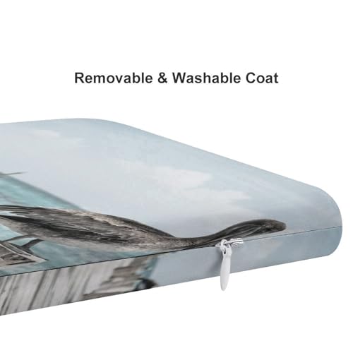 Cojín de silla decorativo de pelícano para terraza acristalada o comedor 5