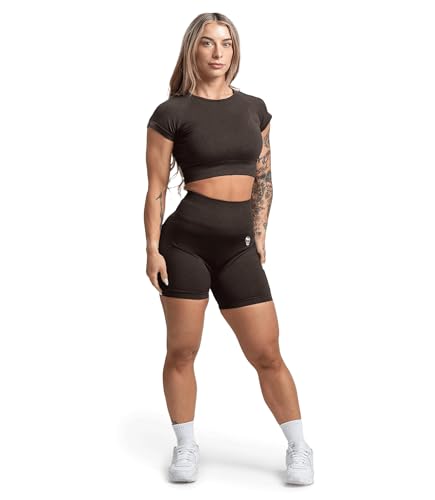 Image of Gymreapers Short Sleeve Workout Tops for Women - Crop Tops for Women Tee - Yoga Athletic Tops for Running, Gym, & Training