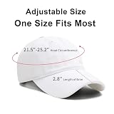 NPJY Vintage Washed Distressed Cotton Dad Hat Baseball Cap Adjustable Trucker Unisex Hats White