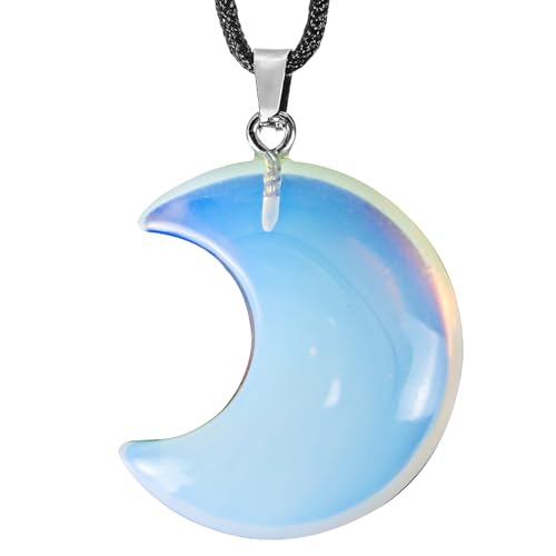 Opalite Moon Pendant