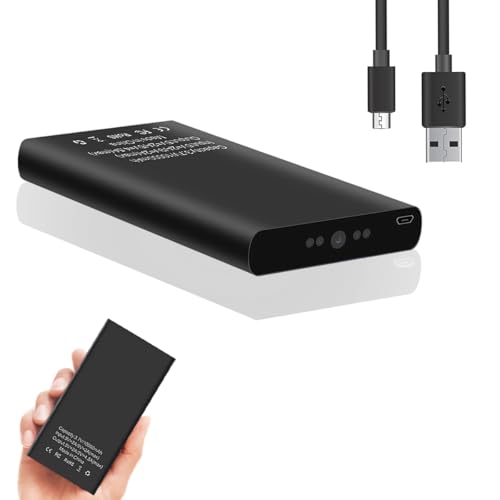 1080P 10000mAh Large Capacity Portable Power Bank Hidden Camera, 20 Hours Continuous Record Mini Security Nanny Spy Cam with Gravity Sensor/Motion Detection/Night Vision—No WiFi No Audio