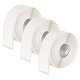 3 Rollos de Etiquetas Adhesivas Blancas de 40x12mm (160 Etiquetas/Rollo) - Pegatinas Resistentes al Agua y Desgarro, Ideales para Organización en Cocina, Oficina y Hogar