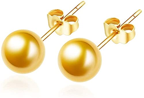 Boucles d'oreilles perle sterling 925 blanche ronde goujon pour femme et fille