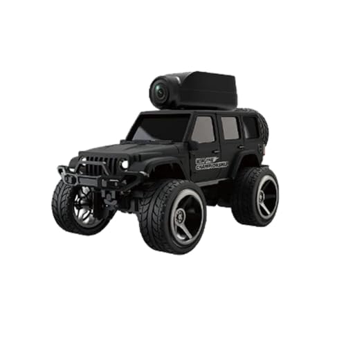 Jnchdghwa Coche RC FPV 1:64 con 4WD, Cámara RC, WiFi App, Coche Todoterreno de Tamaño Mini, Juguete Interactivo Portátil para Niños y Adultos A